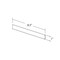 Azar Displays 8.5'' W x 1'' H Acrylic Wall Nameplate, NO TAPE, 10PK 199602-NT - alternate 2